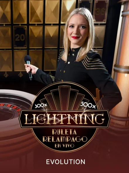 Mesa de Lightning Roulette en vivo con multiplicadores relámpago en Betsson